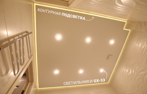 Зеркальные натяжные потолки